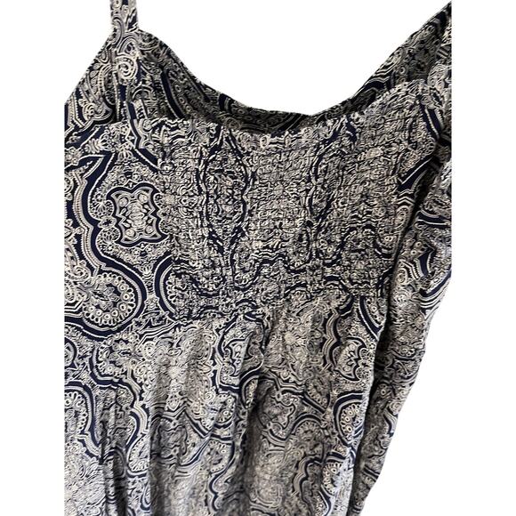 Torrid Womens 3 (3X) Sun Dress Midi Spaghetti Strap B/W Paisley Flowy NEW w/Tag - Picture 6 of 8